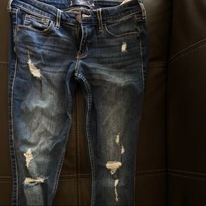 cute cropped ripped jeans